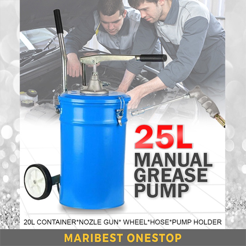 25L manual grease pump/ hand operated grease pump PAM GRIS 油脂泵 | Shopee ...