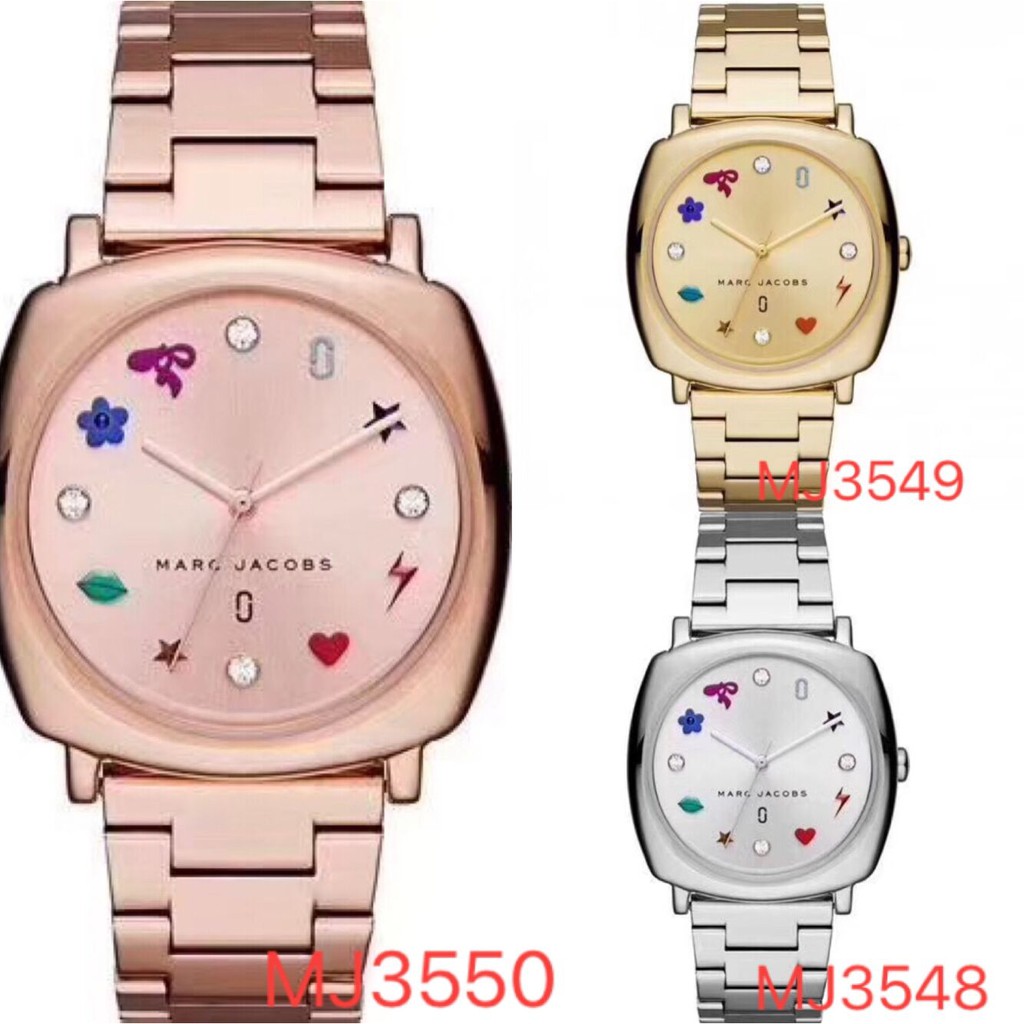 Original Women s MJ3550 MJ3549 MJ3548 Square Steel Strip Quartz Watch