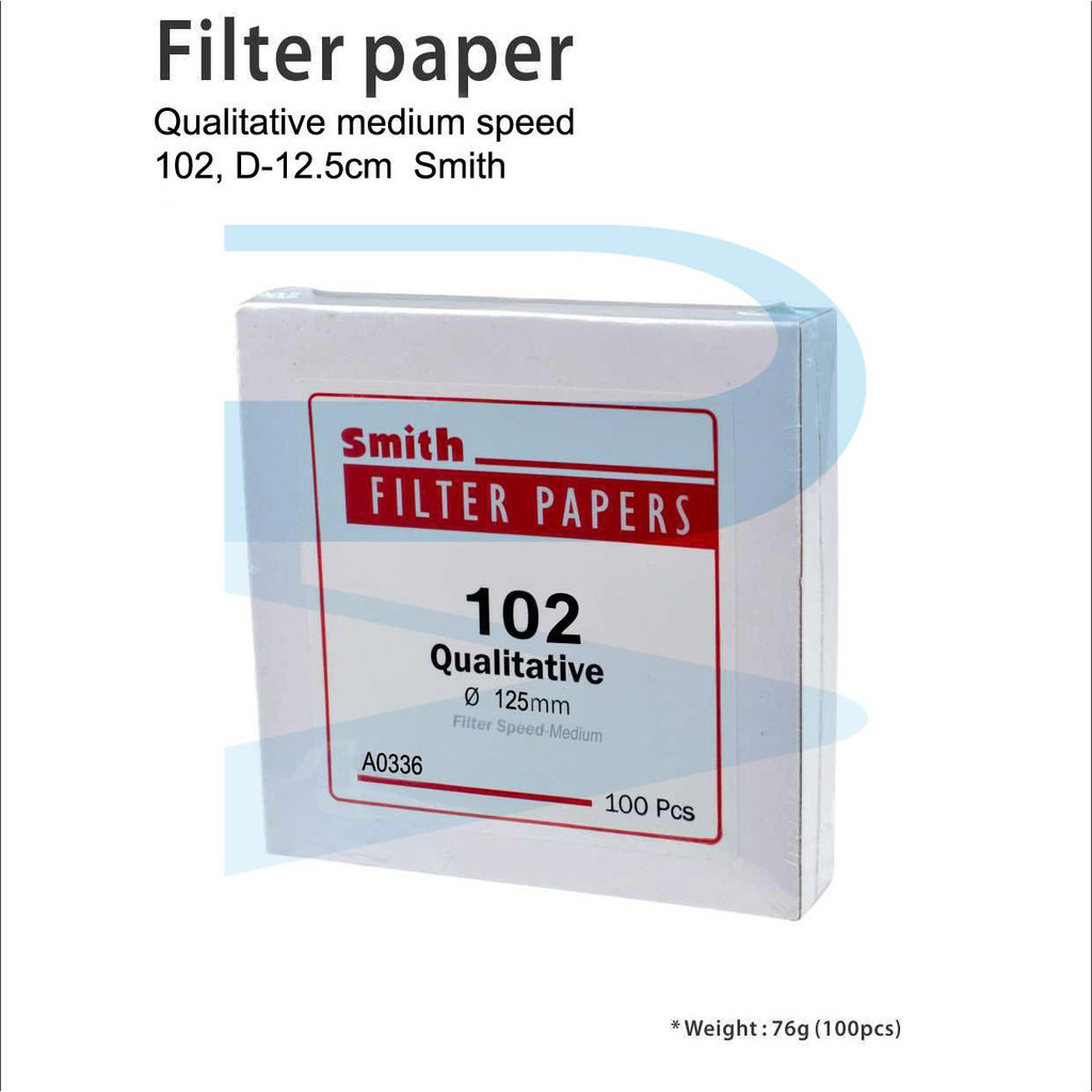 Filter Papers Qualitative Medium Speed 102, Diameter 9cm - 24cm ...