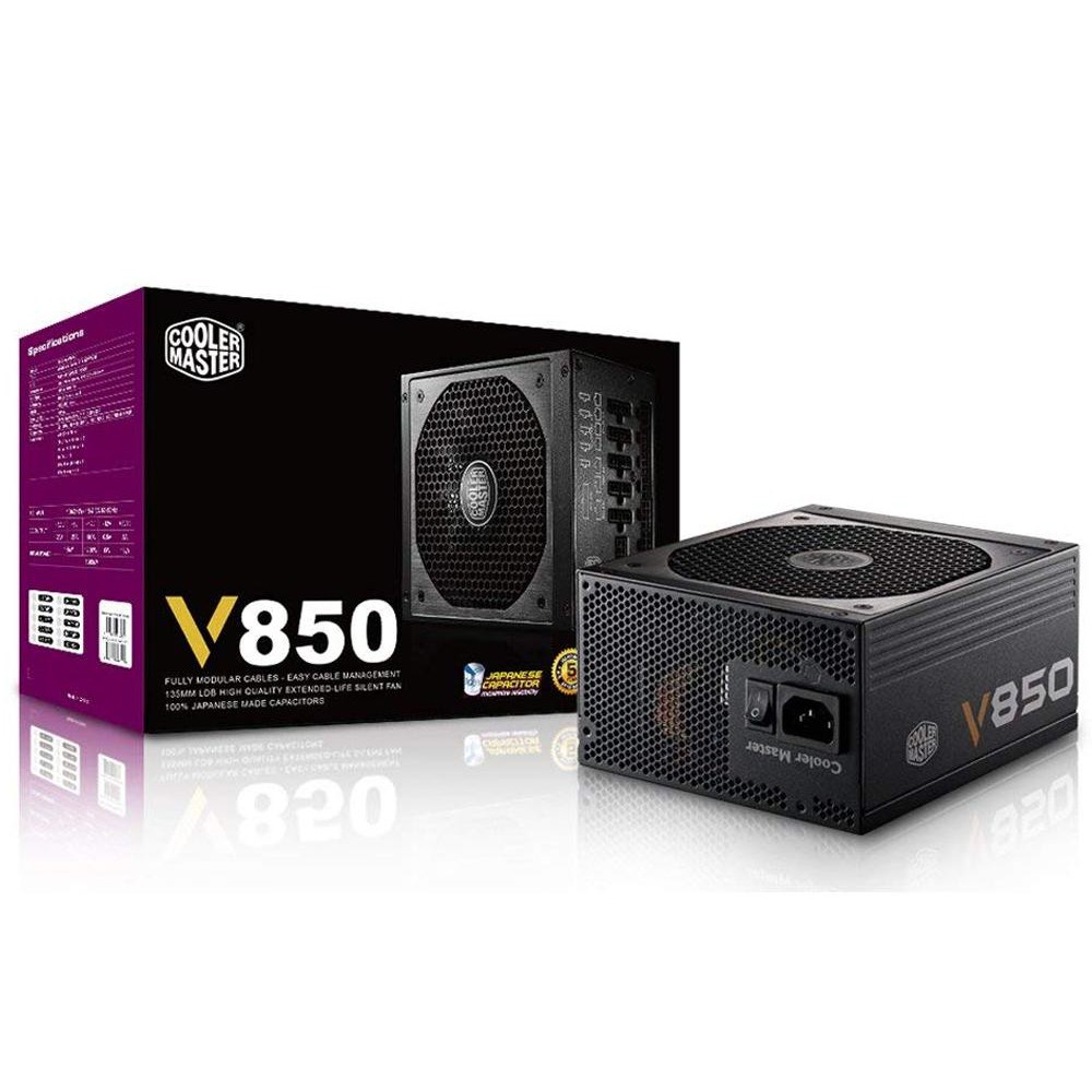 [ 850W ] Cooler Master V850 80 Plus Gold 850W Gold Full Modular Gaming ...