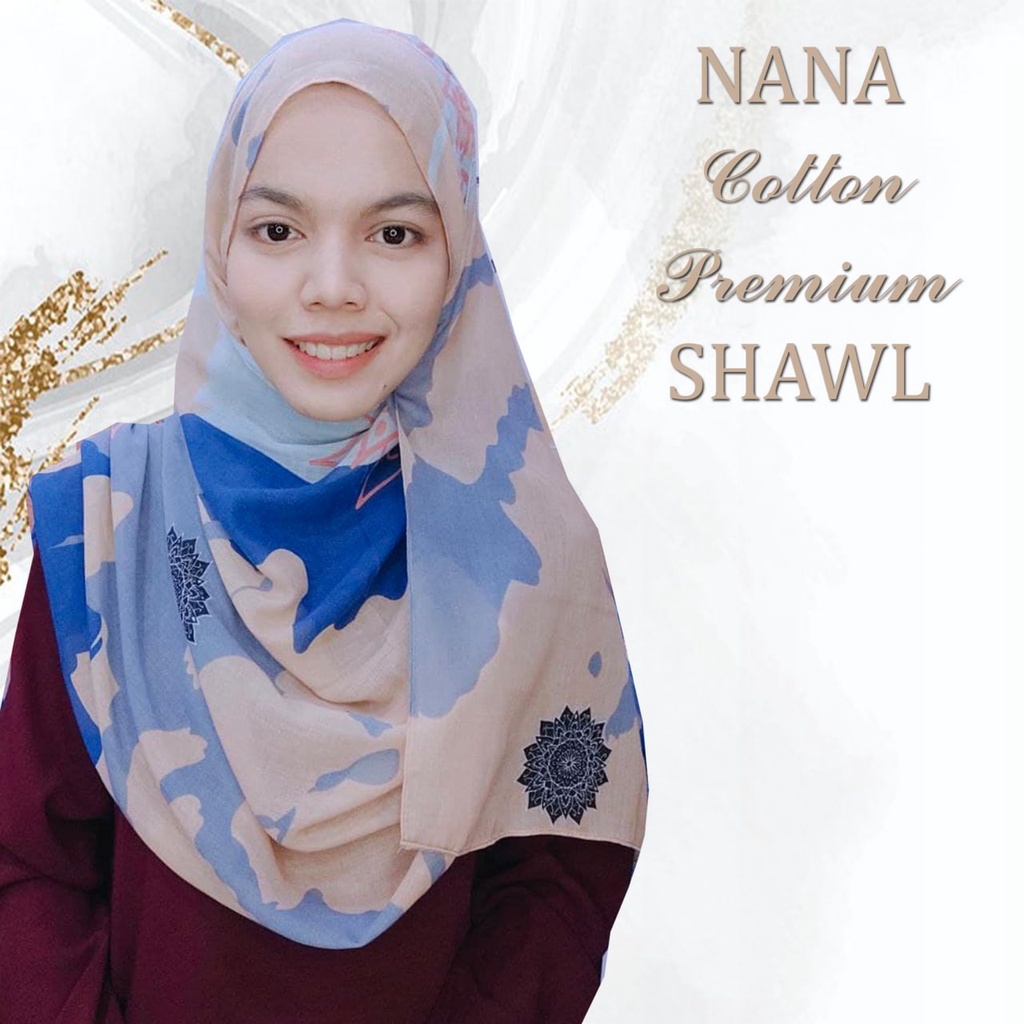 💓 NaNa 💓 Tudung Shawl Cotton Corak Batik My Tudung Malaysia 💓 | Shopee ...