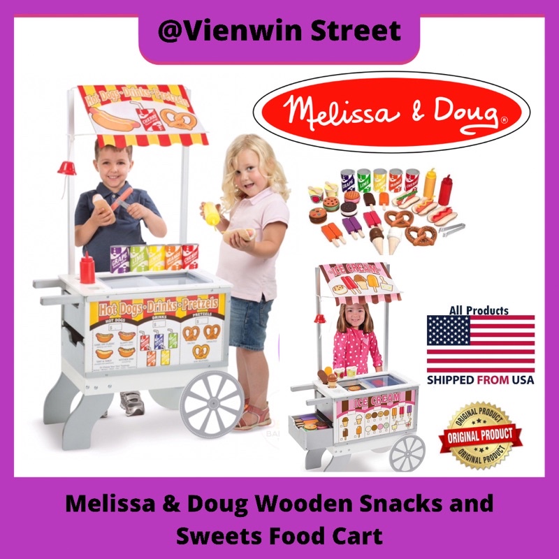Melissa and doug wooden snacks and sweets cart deals