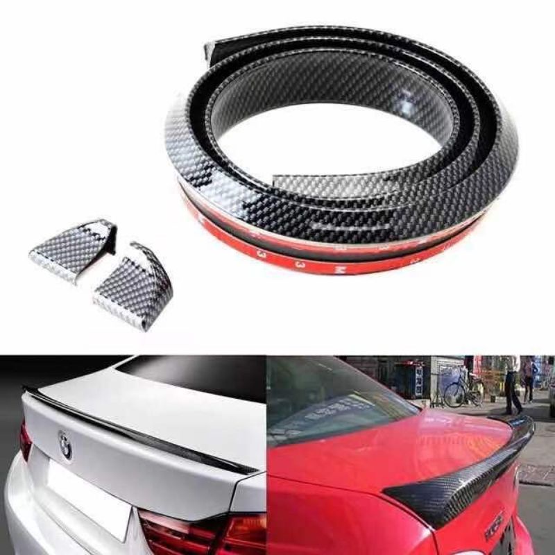 Samurai Rear Spoiler Carbon Car Rubber Strip saga blm persona