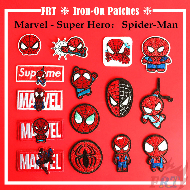 ☸ Marvel - Super Hero：Spider Man Series 02 Iron-on Patch ☸ 1Pc