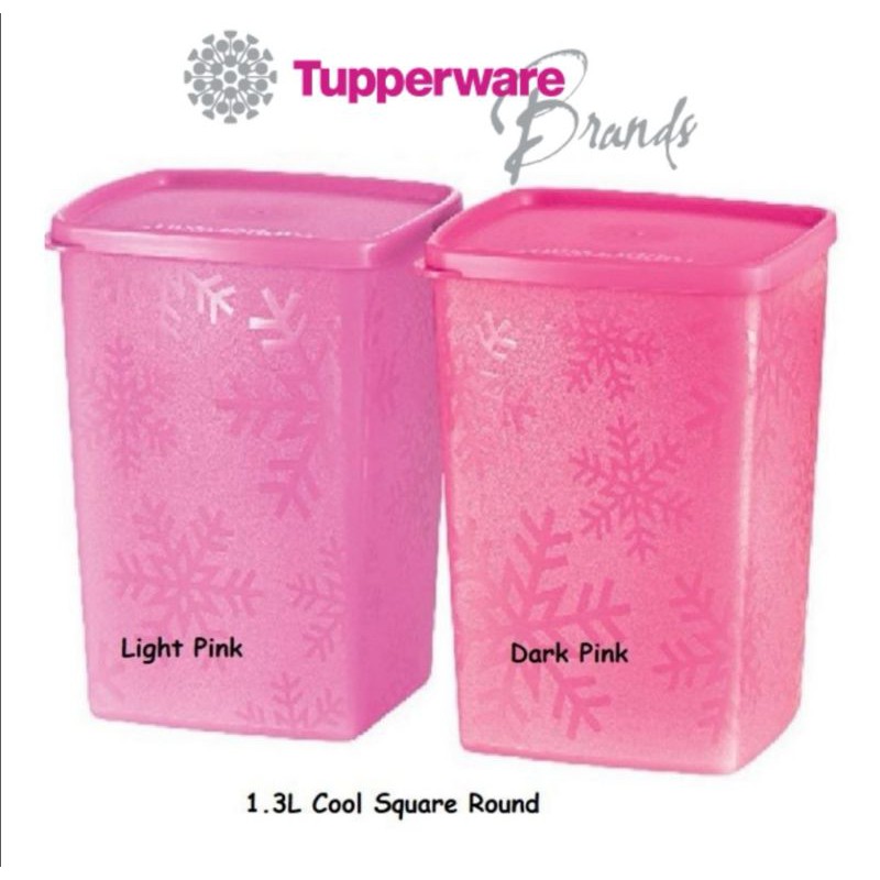 🔥READY STOK🔥[ORI 💯] Tupperware Snowflake Cool Square Round 1.4L {1 ...