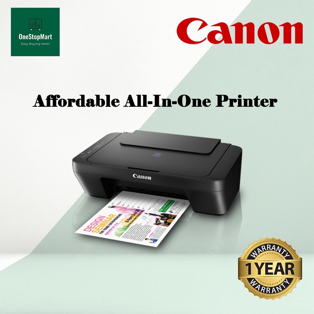 Canon Pixma E410e510 Ink Efficient 3 In 1 Inkjet Printer Print Scan