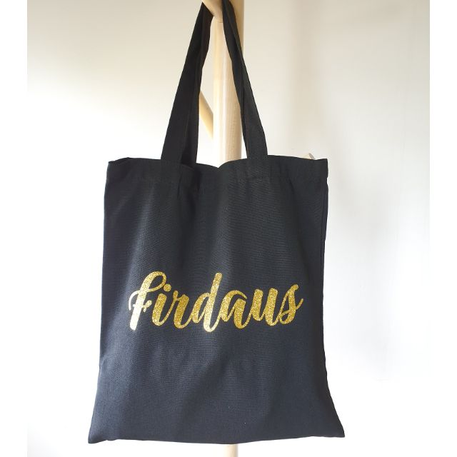 Canvas bag with discount name