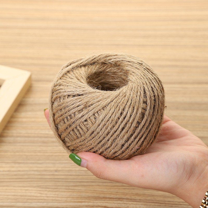 [Ready stock] Natural Jute Gift Wrapping String DIY Rope Garden Twine