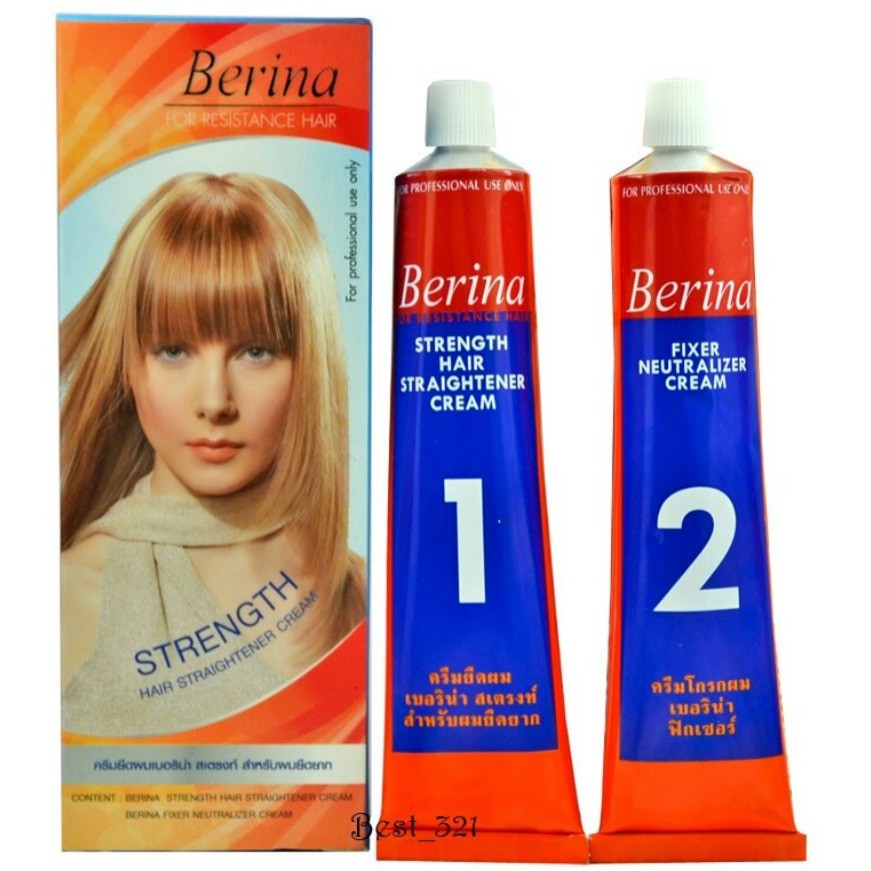 Berina Hair Straightening Cream 100 ORIGINAL Shopee Malaysia