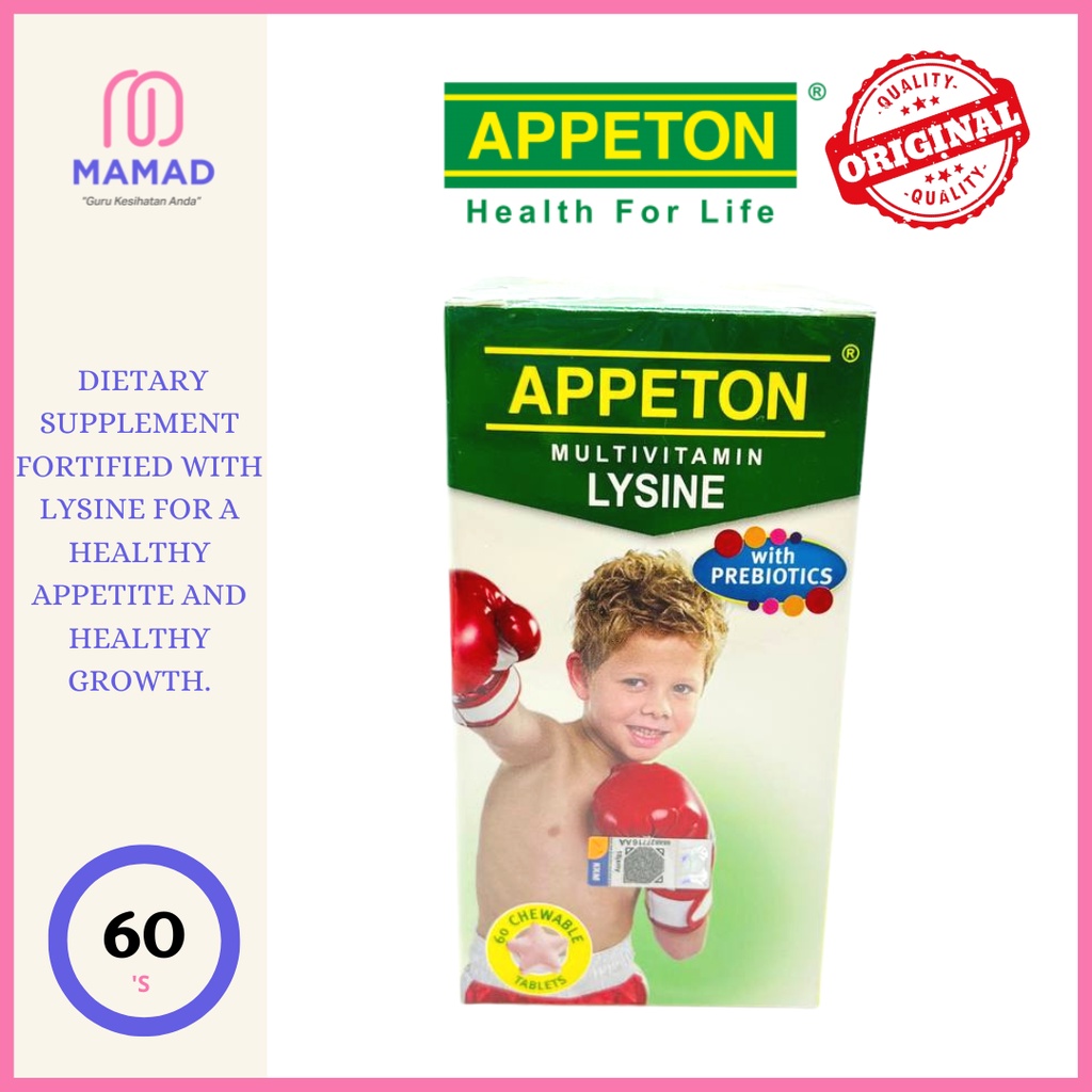 Appeton Multivitamin Lysine with Prebiotics (60s) Shopee Malaysia
