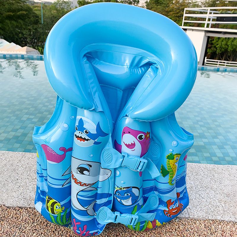 Cartoon inflatable life suit swimming vest flotation devices Children ...
