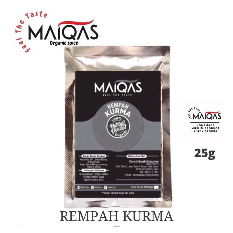 Rempah Kurma Maiqas 25g X 2 Pek Shopee Malaysia