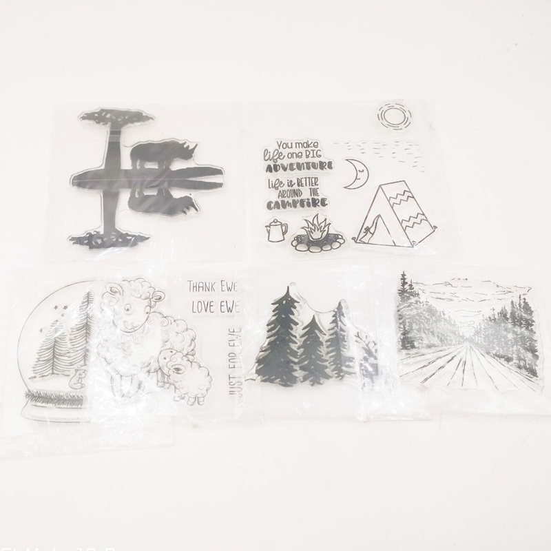Spring/Tree/Ewe Silicone Clear Seal Stamp DIY Scrapbooking Embossing ...