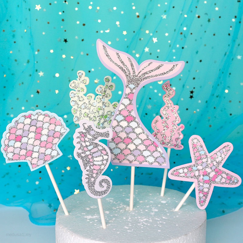 SUNBEAUTY Pack of 2 Silver Glitter Happy Birthday Cake Topper Decoration (Silver) N7 free image