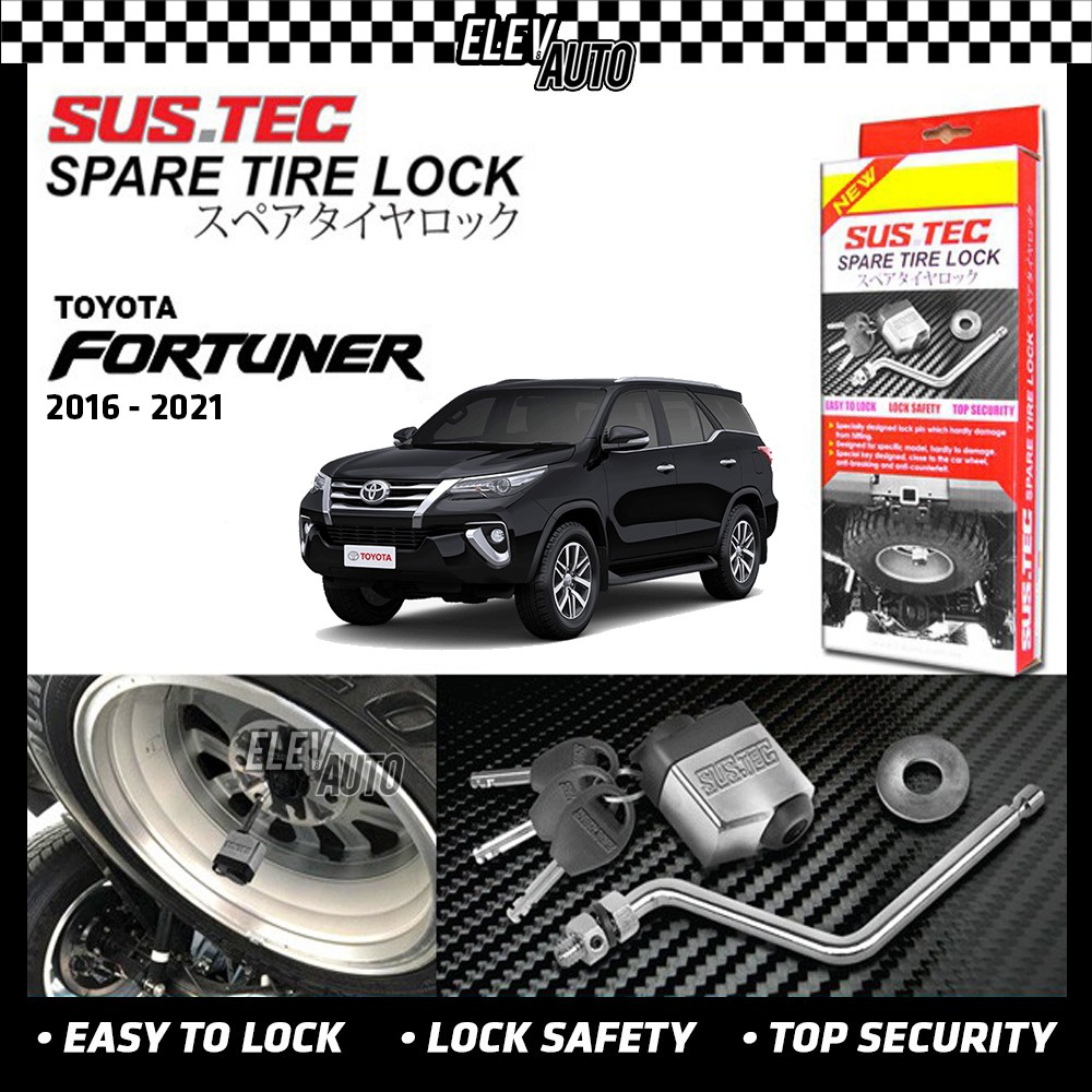 Toyota fortuner deals spare tire lock