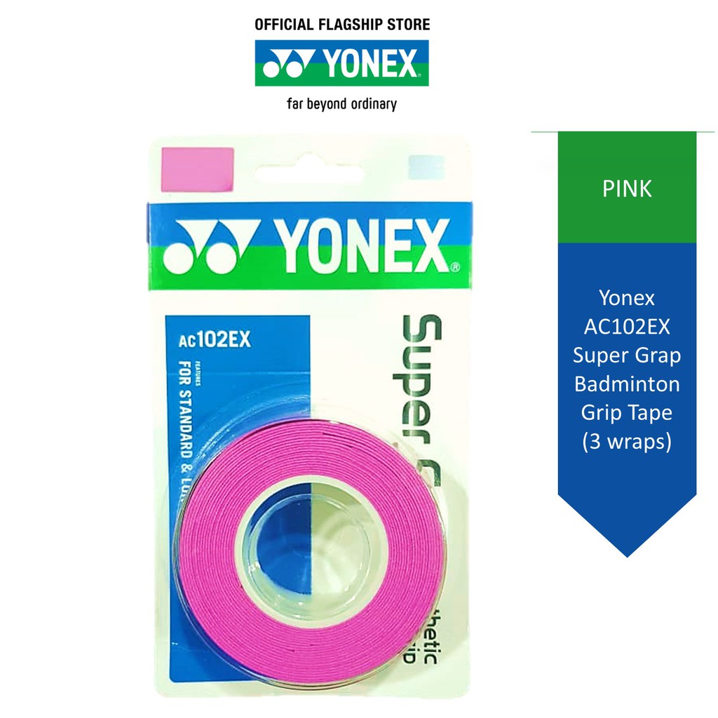 Yonex AC102EX Super Grap Badminton Grip Tape (3 wraps) Shopee Malaysia