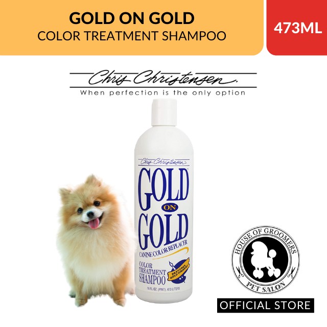 Chris Christensen Gold On Gold Hundeshampoo – 1,89 L, Für Glänzendes Fell, Intensiviert Gold-/Rottöne