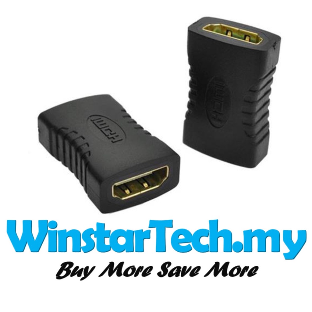 HDMI Extender Type A Female to Female Adapter Converter / PC Monitor ...