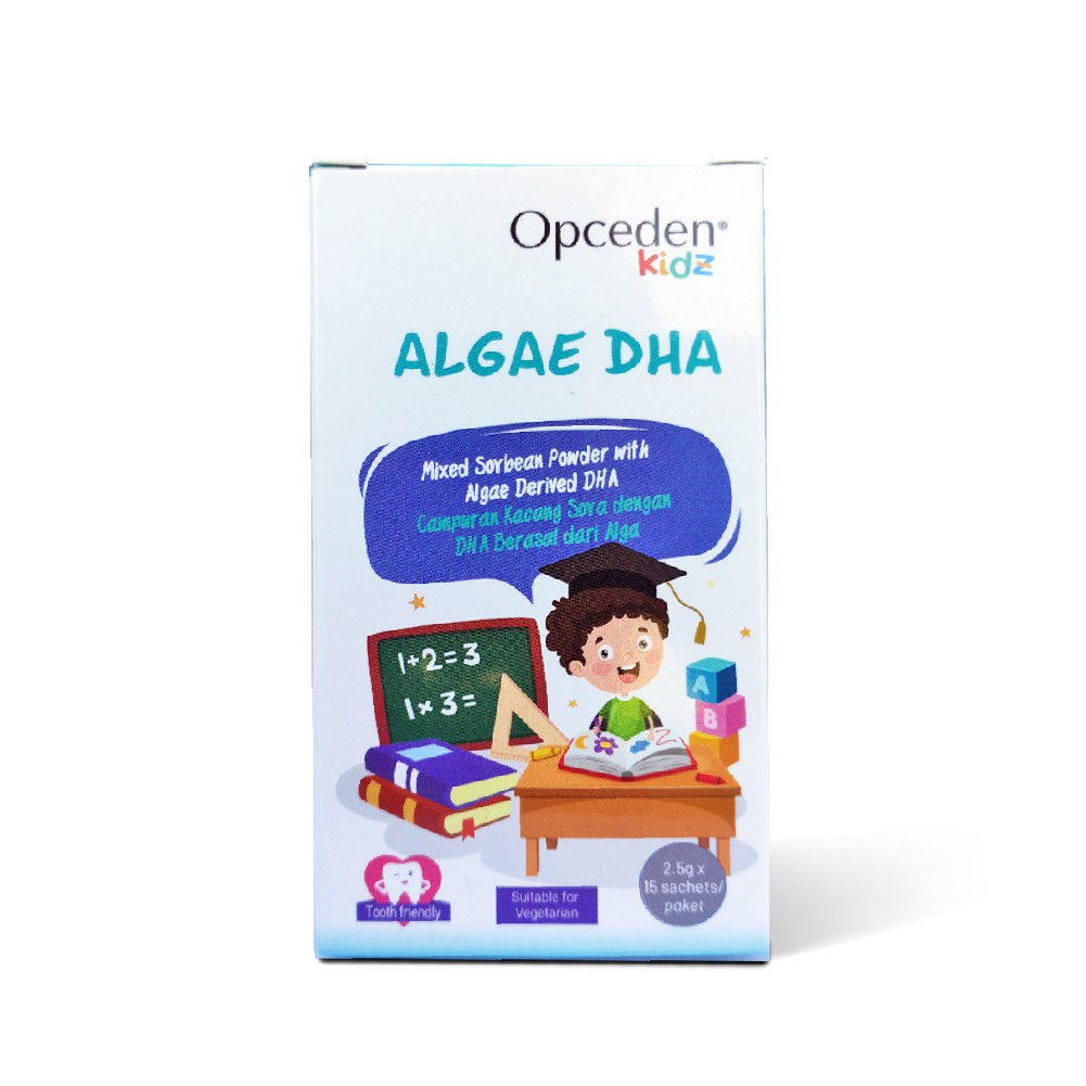 1 Box of Opceden Kidz Algae DHA 2.5g x 15 Sachets Omega3 Supplement