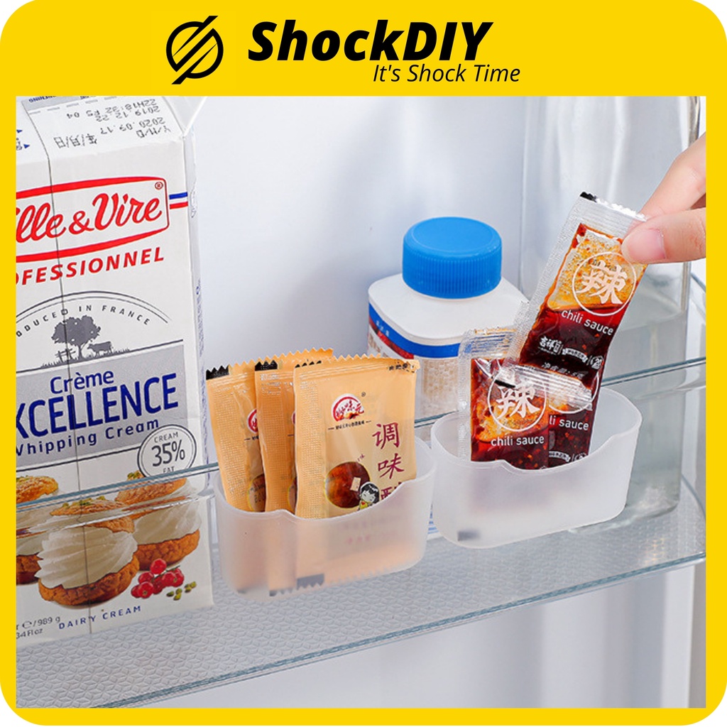 2Pcs/Set Mini Drawer Storage Rack Fridge Hanging Storage Box Kitchen ...