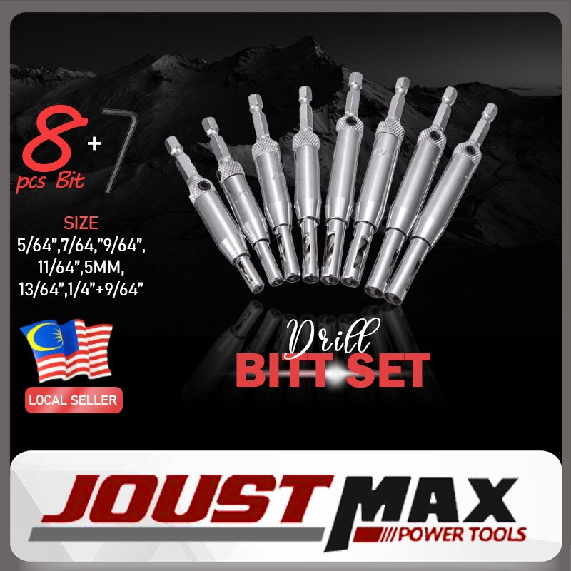 8PCS WOOD DRILL Hinge Center Drill Bit Doors Self Centering Hinge ...