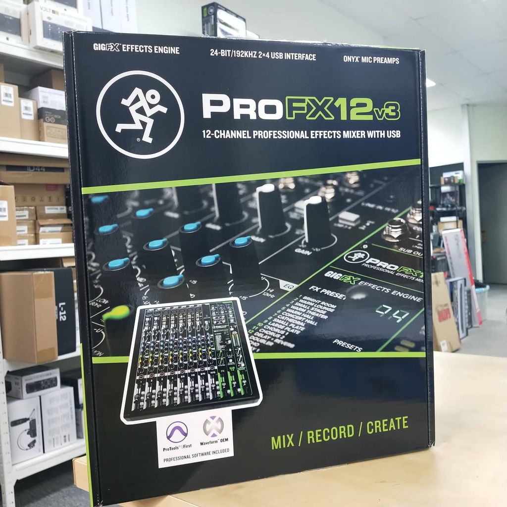 Mackie ProFX12v3 12-Channel Sound Reinforcement Mixer with Built-In FX ...