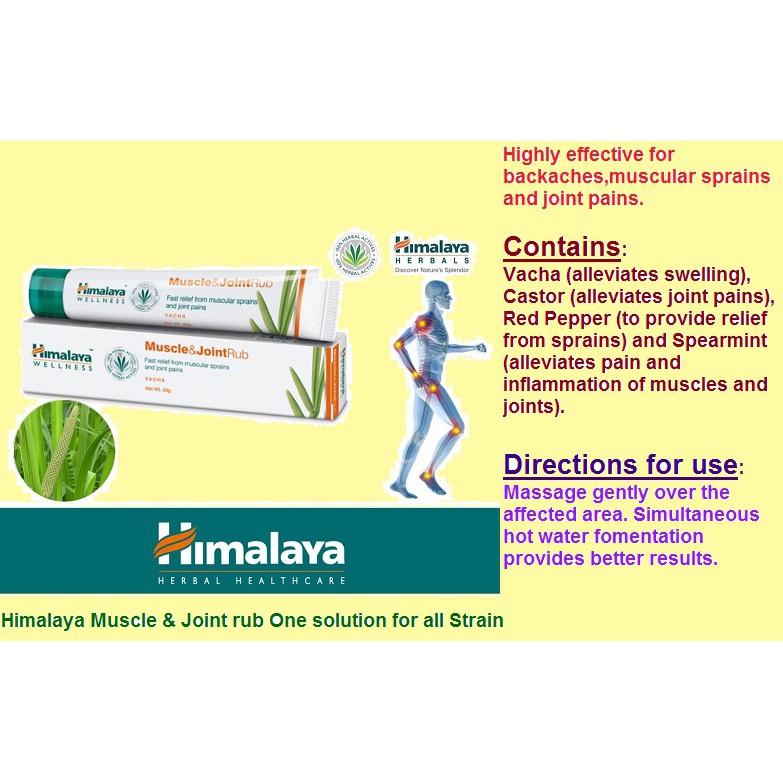 Himalaya Muscle and Joint Rub (20 g) Shopee Malaysia