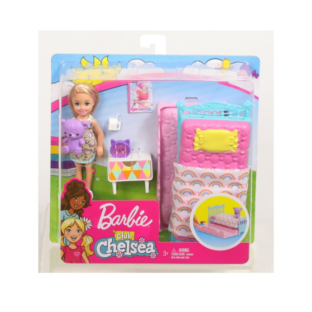 Barbie Club Chelsea Bedtime Playset Shopee Malaysia