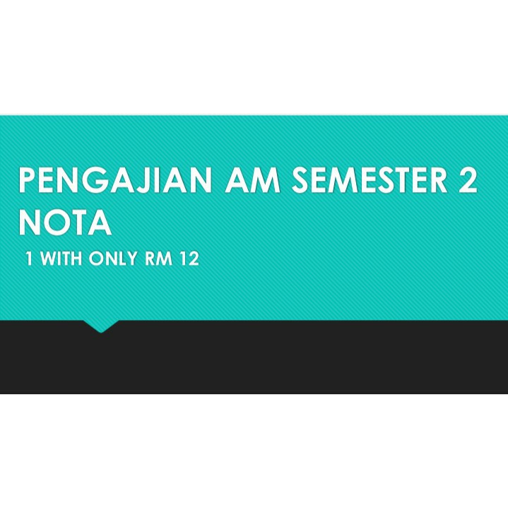 Stpm Pengajian Am Nota Semester 2 (PDF) | Shopee Malaysia