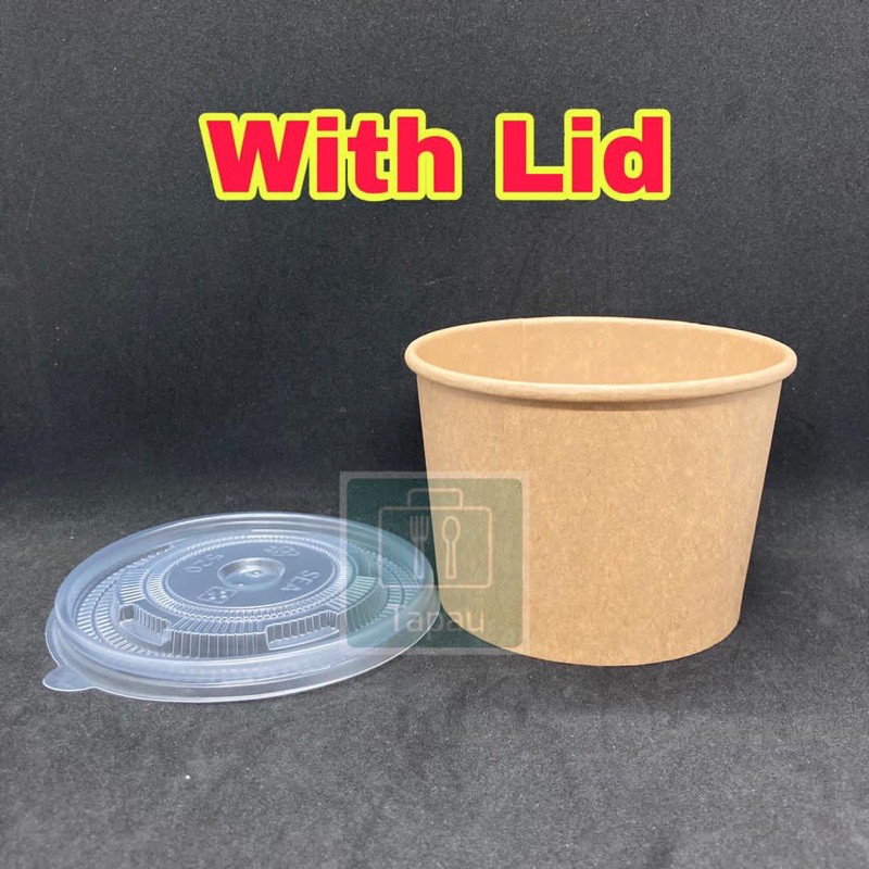 TAPAU -520cc Disposable Paper Bowl ( 50pcs± ) White 520cc PAPER BOWL ...