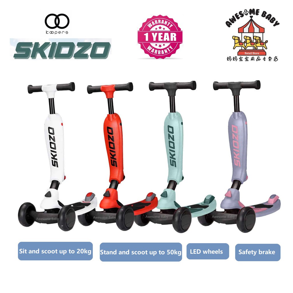 Koopers Skidzo Scooter LED Wheel (1 Year Warranty) Shopee Malaysia