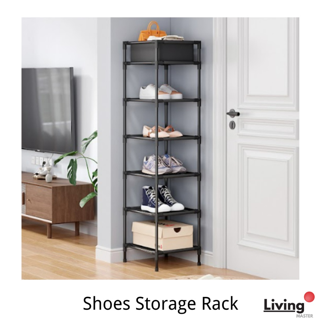 Shoes Storage Rack Stainless Steel Simple Single Row Multi-Layer Shoe ...