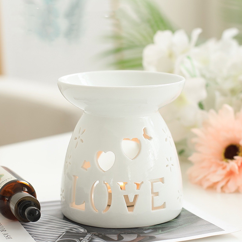 Ceramic TeaLight Candle Holder Oil Burner Essential Oil Incense Aroma Diffuser Wax Melt