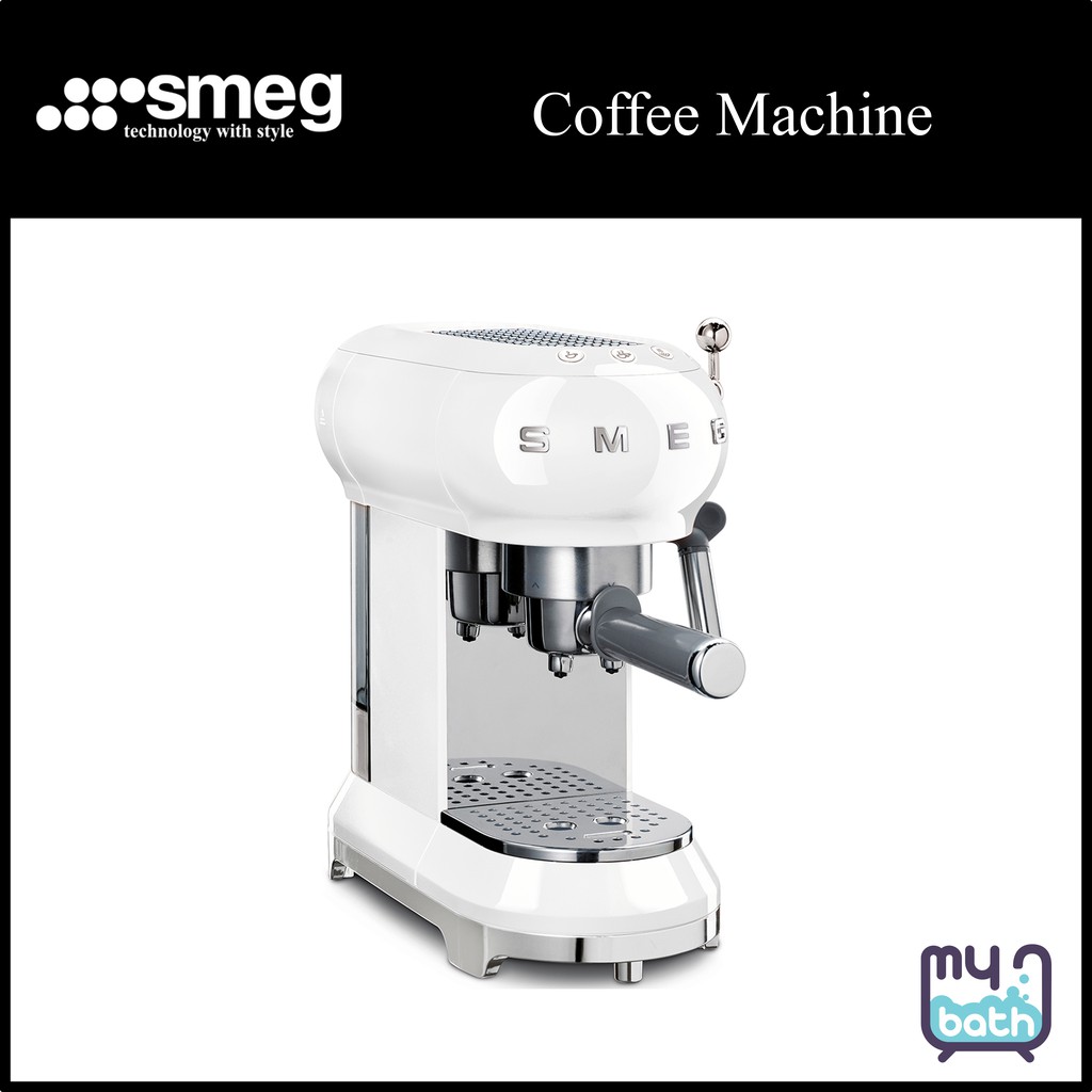 Smeg ECF01WH Espresso Coffee Machine - White | Shopee Malaysia