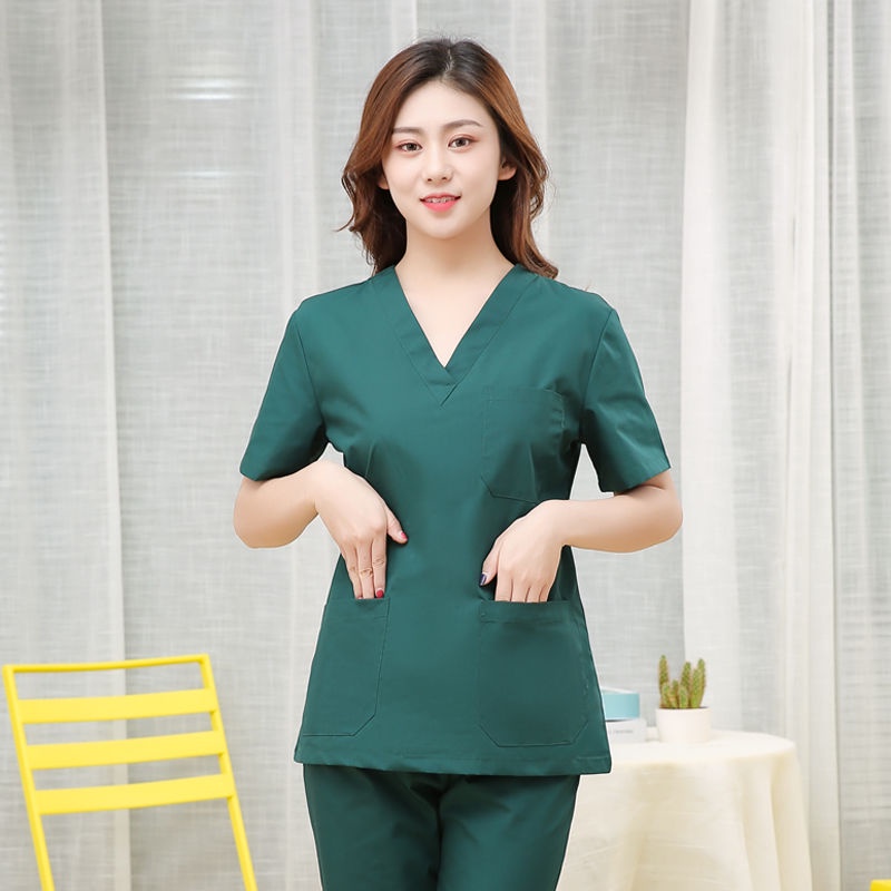 Free Name Plus Size S-7XL Scrub Suit Set Medical Suits Dental Clinic ...