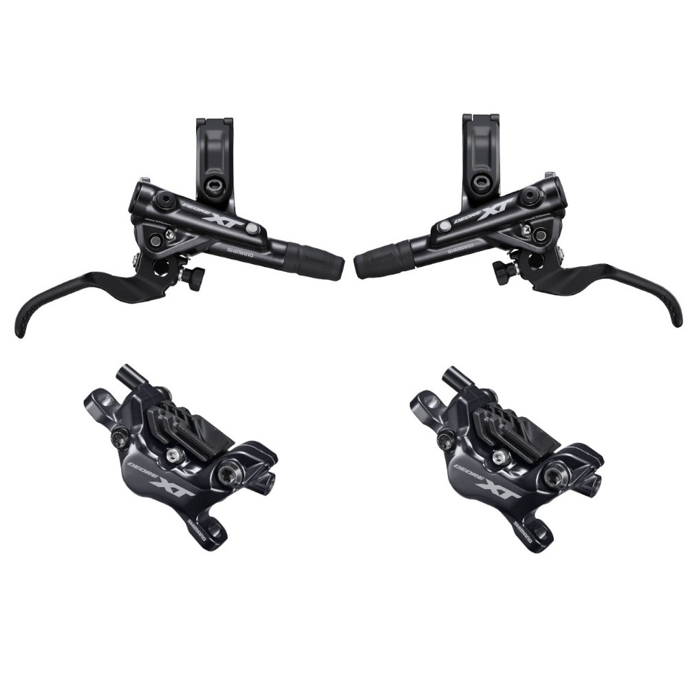 Shimano XT M8120 Brakes 4 Piston with Cooling Fin Resin Pad Instock Local Malaysian Seller Shopee Malaysia