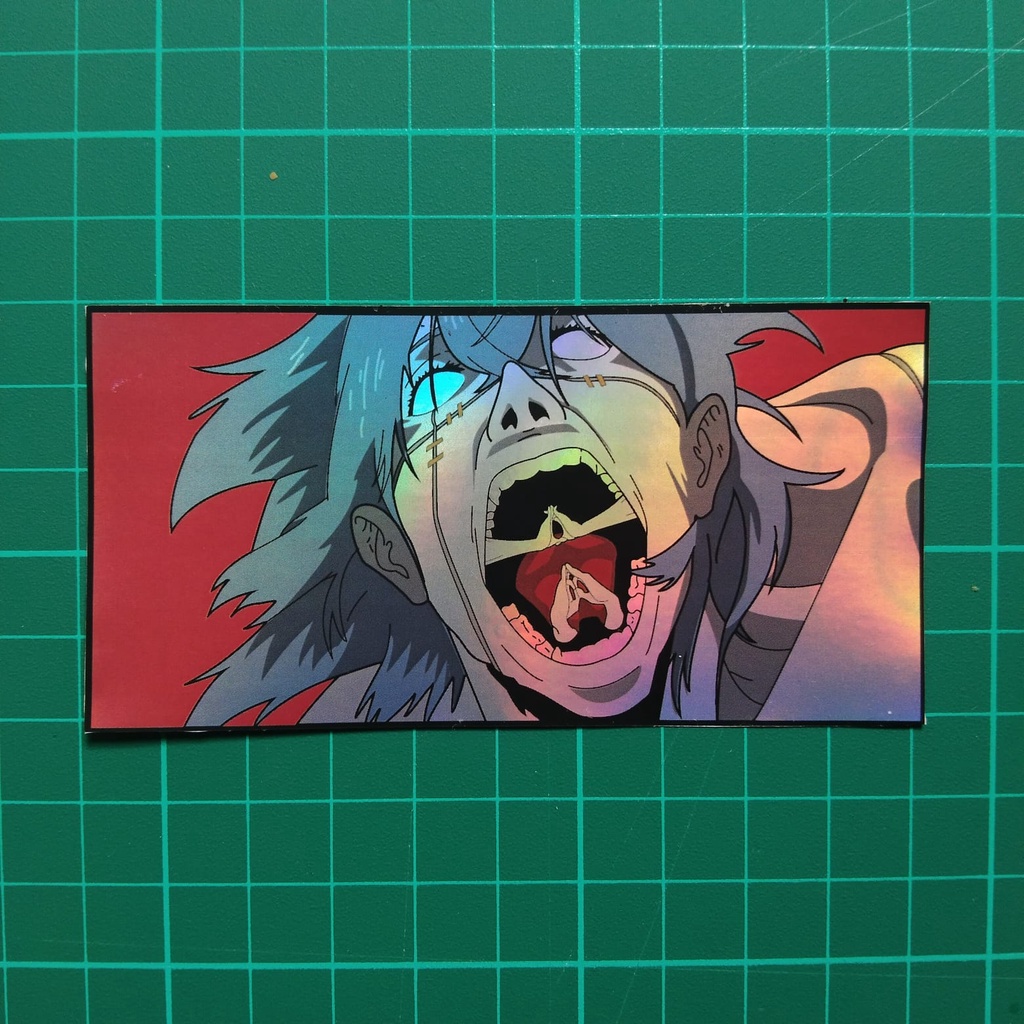 Jujutsu Kaisen Hologram Sticker Anime Slap - Mahito Domain | Shopee ...