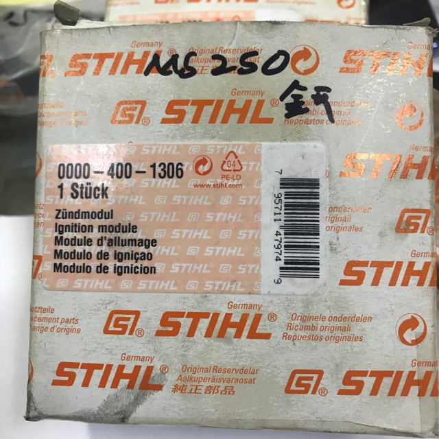 Bobina/Modulo di accensione Stihl Cod. 0000-400-1306