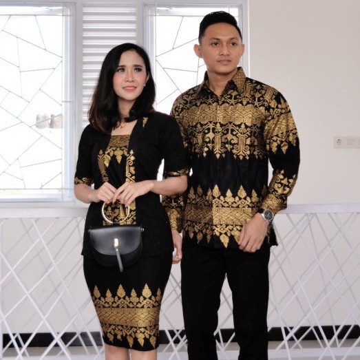 BB Baju Batik Couple Batik Pasangan Modern R&b ANJANI GOLD Long BATIK ...