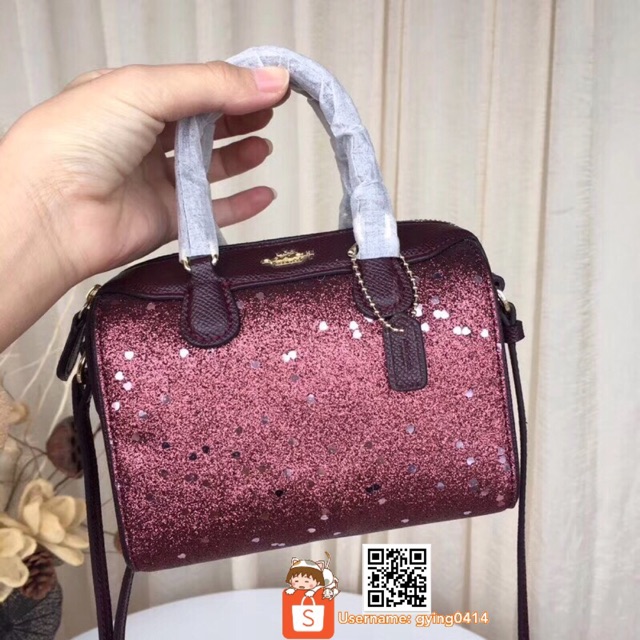 Coach Micro Bennett satchel with glitter