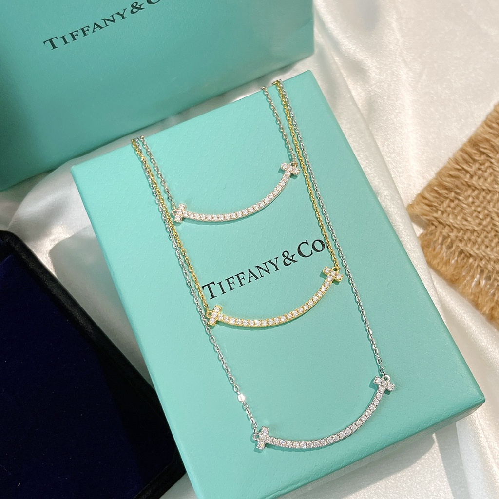 Tiffany smile necklace hot sale sterling silver