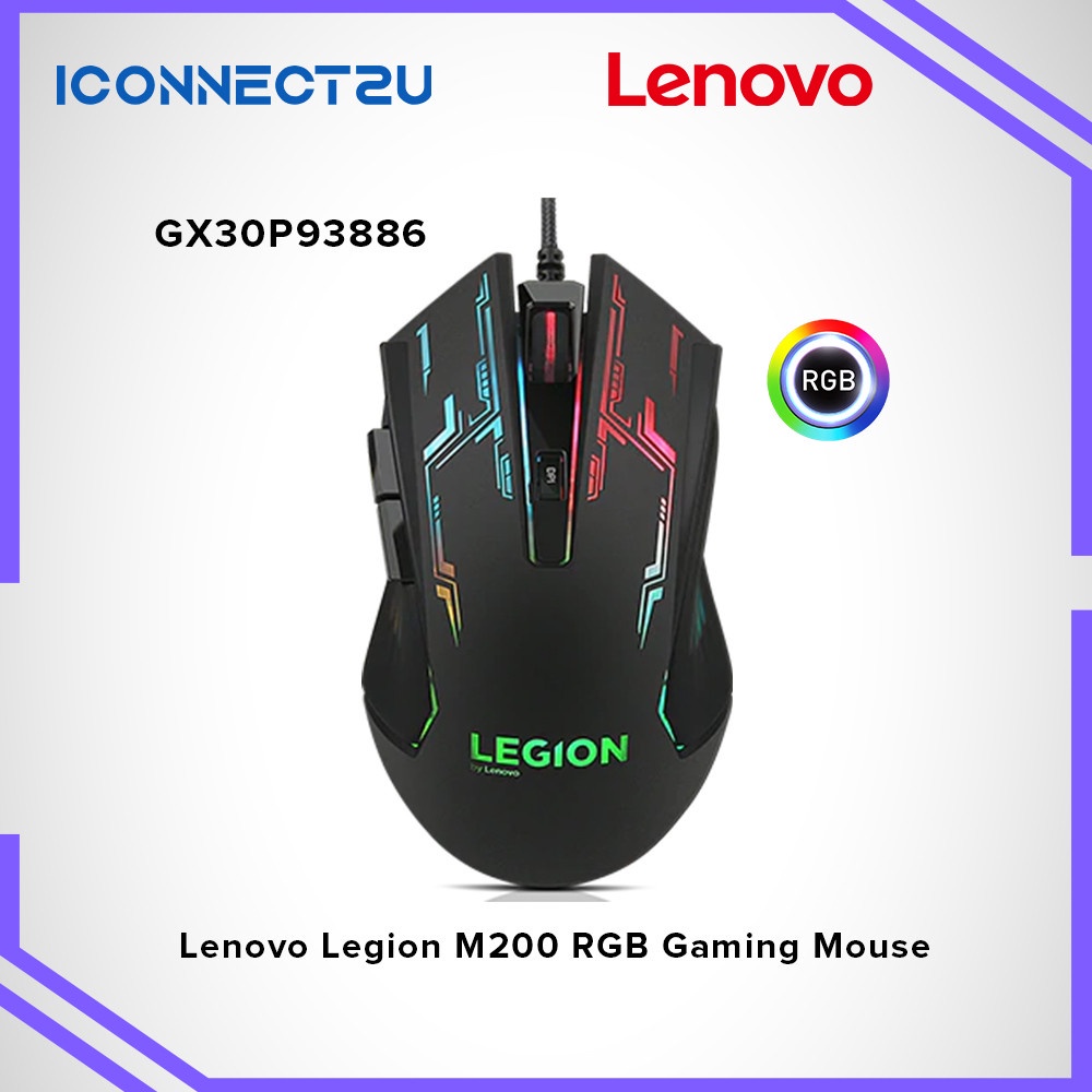 Lenovo Legion M200 RGB Gaming Mouse - GX30P93886 | Shopee Malaysia