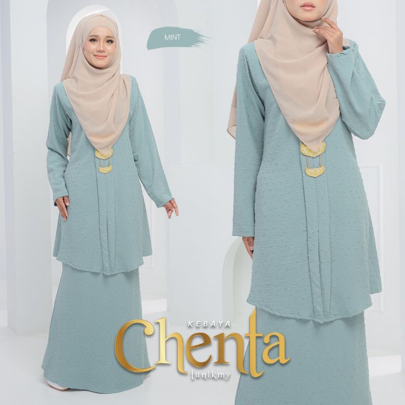 BAJU KEBAYA CHENTA RAYA IRONLESS free dokoh | Shopee Malaysia