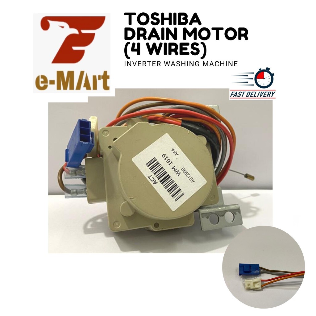 TOSHIBA Washing Machine Drain Motor ( 4 Wires) [ READY STOCK ] Shopee
