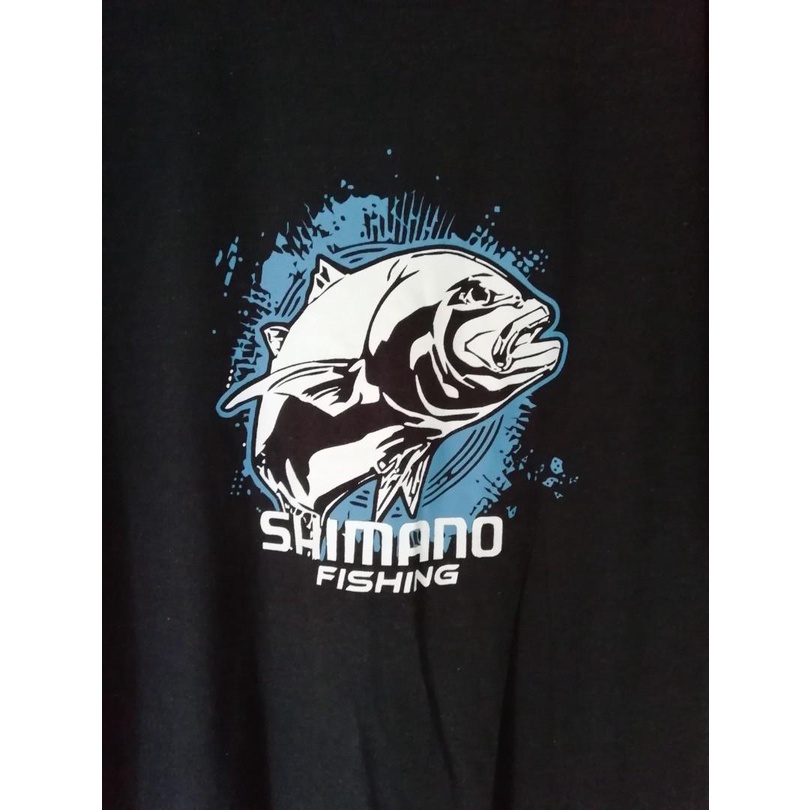 Shimano Fishing Gear T-shirt Black New Ready Stock