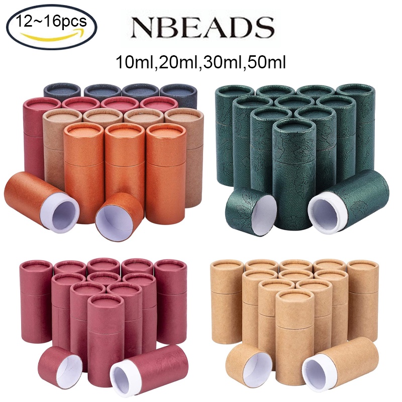 12-16 pcs 10 20 30 50ml kraft paper tube Round Kraft Paper Tube ...