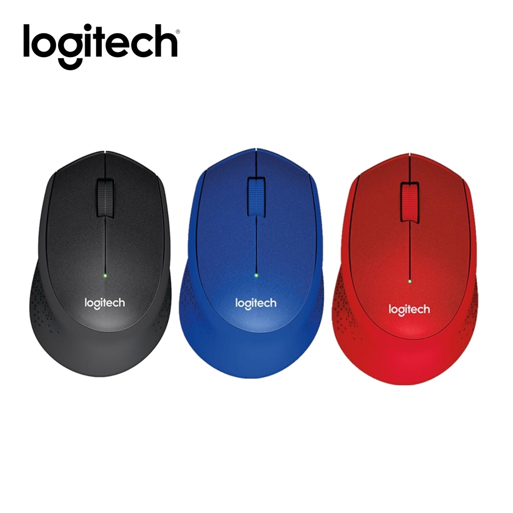 Logitech M331 Silent Plus Wireless Mouse Black 910 004914 Blue 910