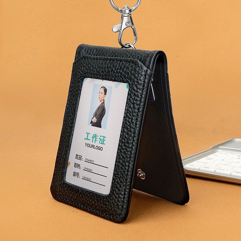 2024 Luxury Business Work ID Badge Holder with Lanyard Multiple card ...