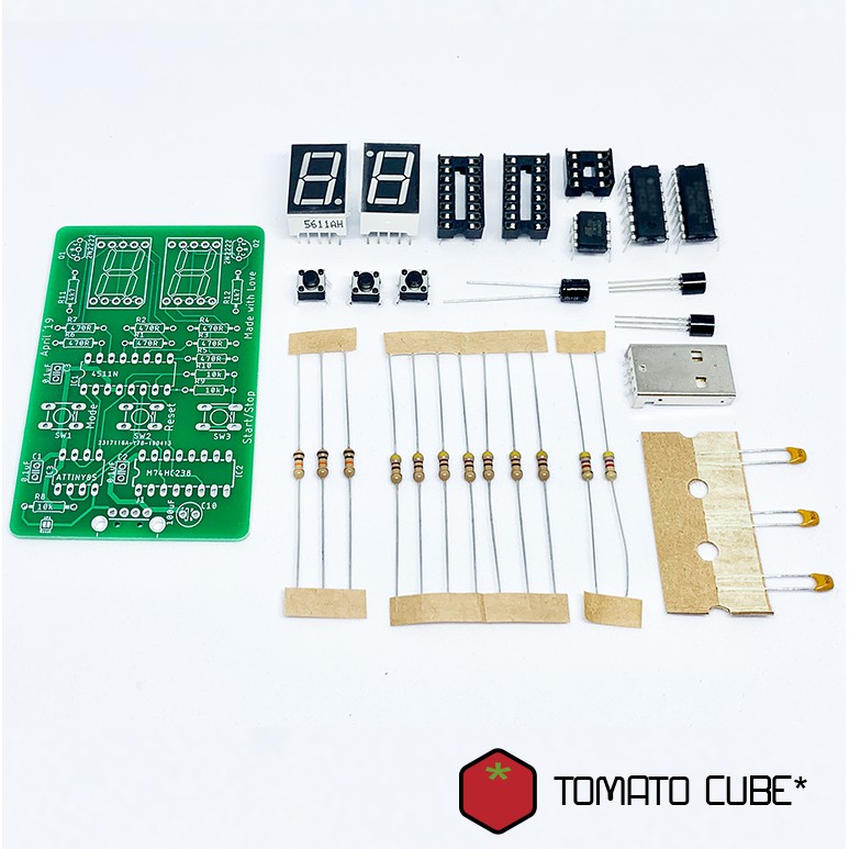 Soldering Practice Kit DIY Electronics Dice Board Kit by Tomato Cube