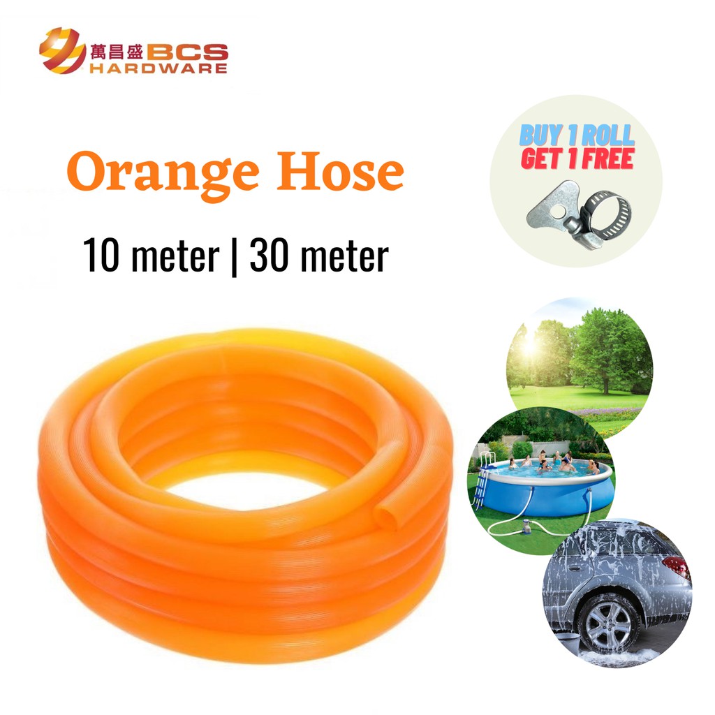 PVC Orange Garden Hose Paip Getah Oren (16mm x 10m/30m) | Shopee Malaysia